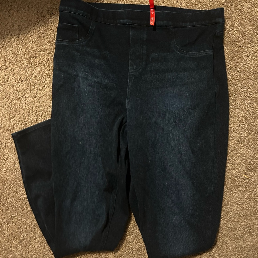 SPANX Navy Blue Jeggings